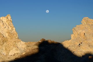 31 Moon Over Aconcagua Camp 3 Colera 5980m At Sunset